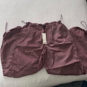 iets frans Casual Mauve Cargo Pants